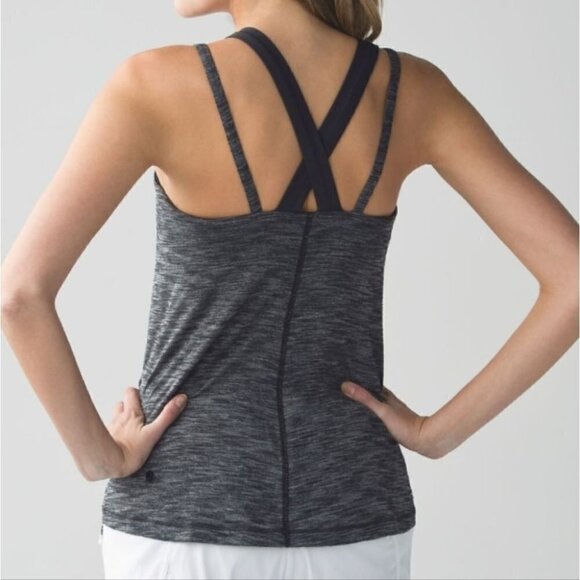 Lululemon Run For Gold Tank Heathered Black - Picture 3 of 6